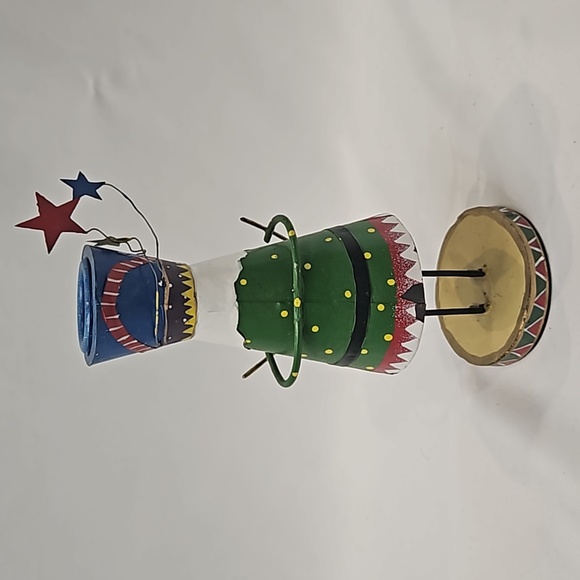 Vintage Robert Alan Candle Co. Handpainted Metal Candlestick Holder - Picture 3 of 13